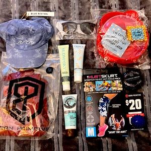 Barbella Box Bundle BORN PRIMITIVE SYNERGY LEGGINGS red M hat sunglasses masks